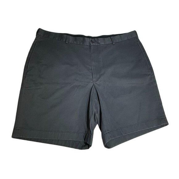 Brooks Brothers 346 Advantage Shorts Mens W42 100% Cotton Dark Grey Golf - Picture 1 of 6